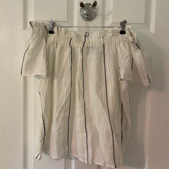 Jasmine&Julia Off the Shoulder Striped Top - Picture 1 of 5